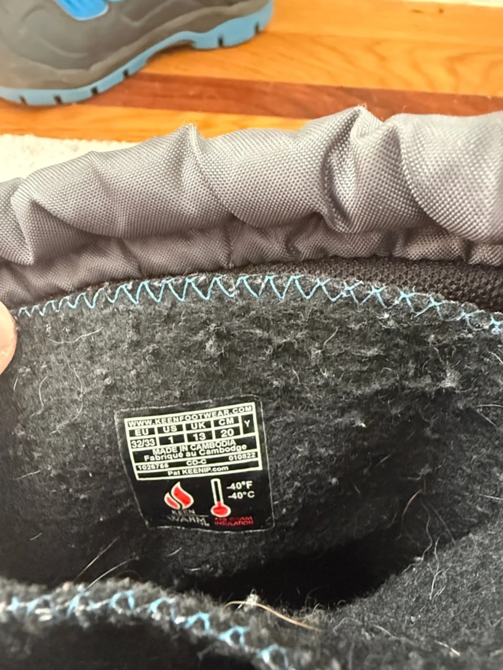 Keen Kids Gray & Blue Winter Snow Boots - Picture 2 of 5